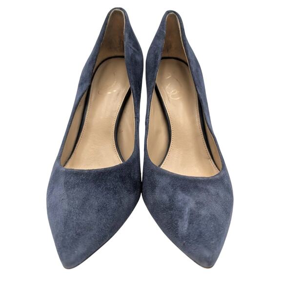 Sam Edelman Hazel Pointed Toe Stiletto Heel Women's Suede Blue Size US8 EU39 - Picture 2 of 11